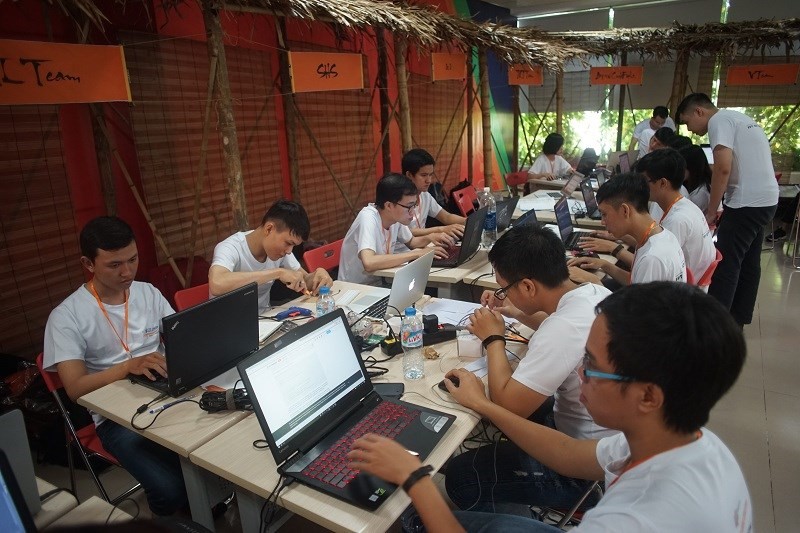 Sinh viên cần liên tục tăng cường trải nghiệm, nâng cao kĩ năng từ sớm (Nguồn ảnh: SV Aptech thực hành dự án qua cuộc thi Hackathon)