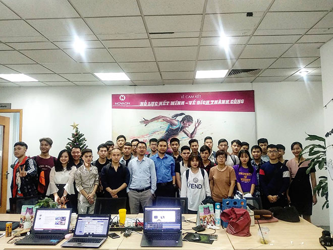 Sinh viên Aptech thăm quan tập đoàn công nghệ Novaon (12/2018)